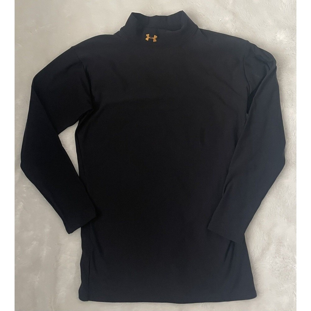 UNDER ARMOUR BLACK ATHLETIC SHIRT TOP BOYS SIZE LARGE